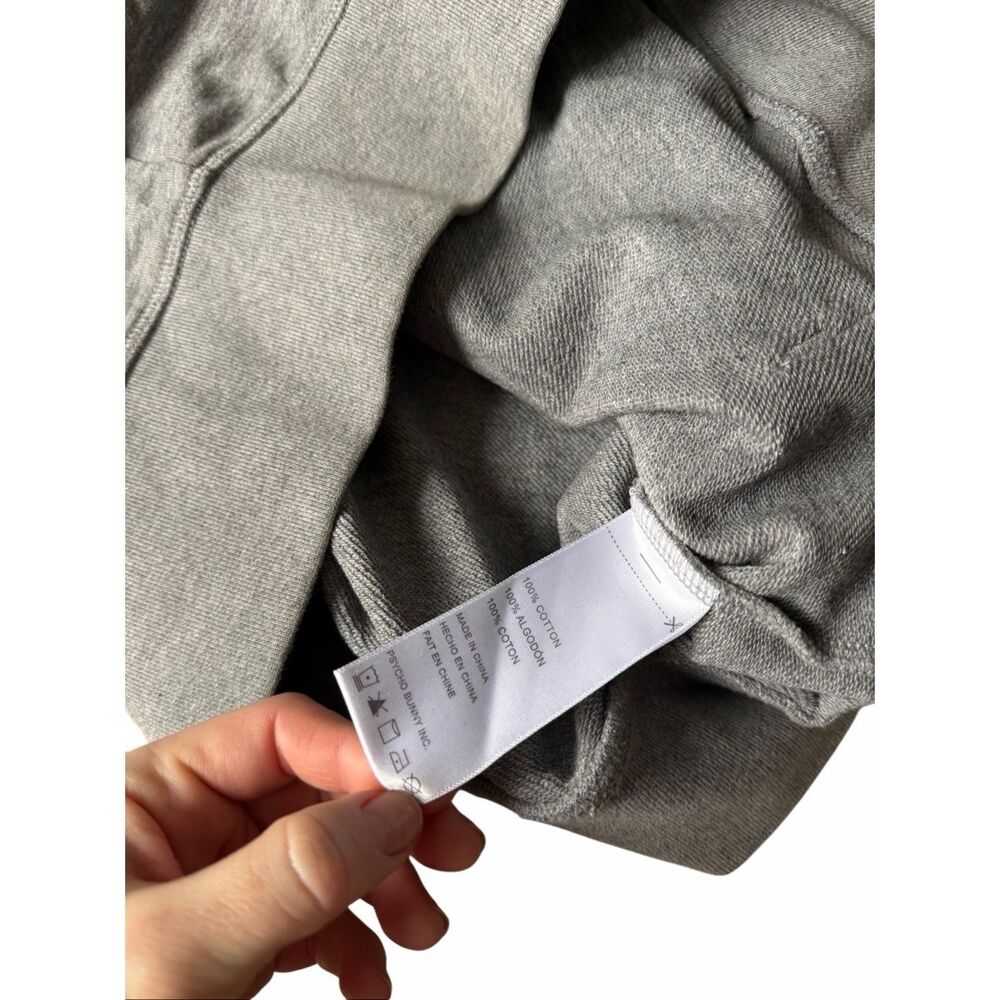 Psycho Bunny Hoodie Porter Popover Heather Gray Small - Picture 10 of 10